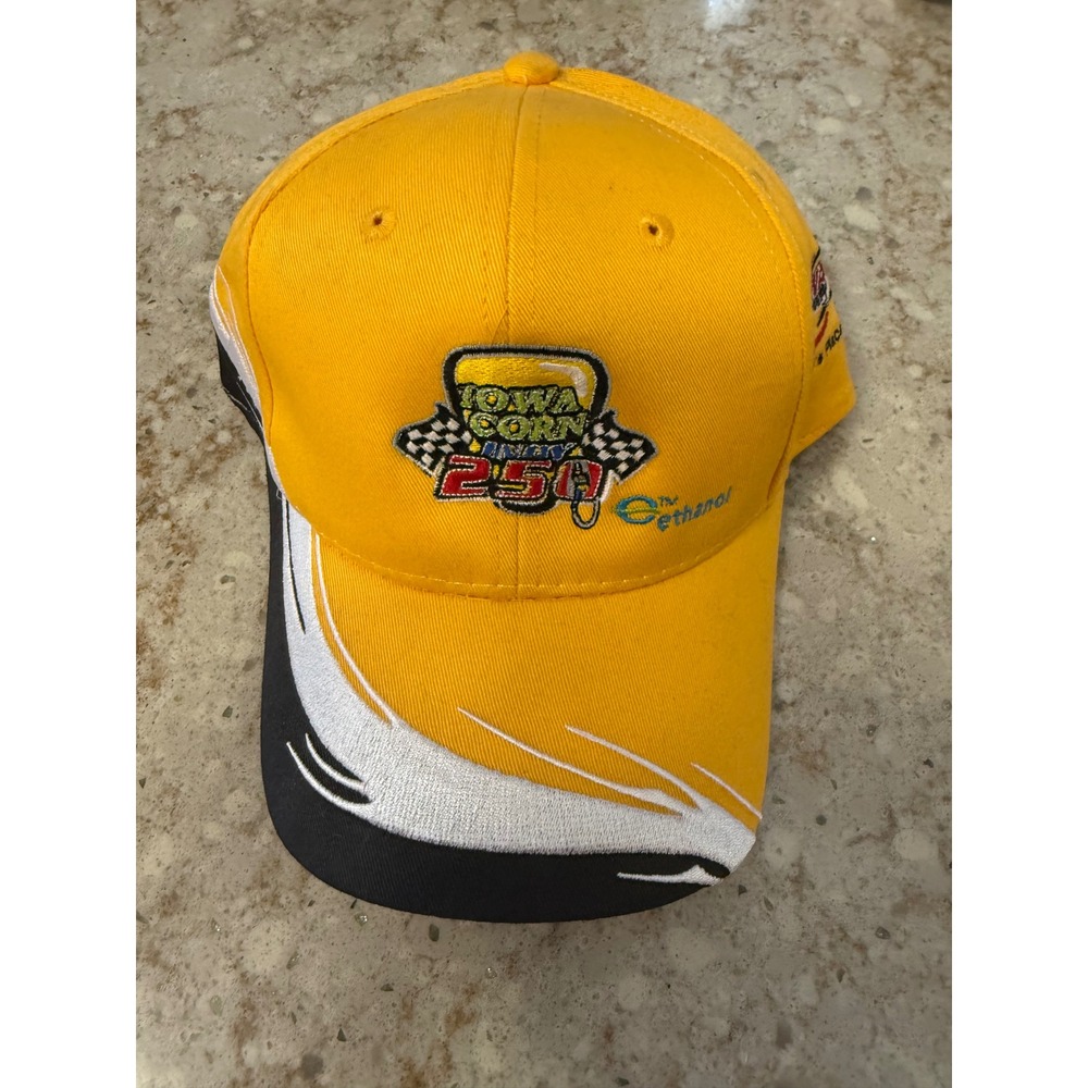 Iowa Corn Indy‎ 250 Racing Hat 2007 Iowa Speedway Yellow Adjustable Cap IndyCar